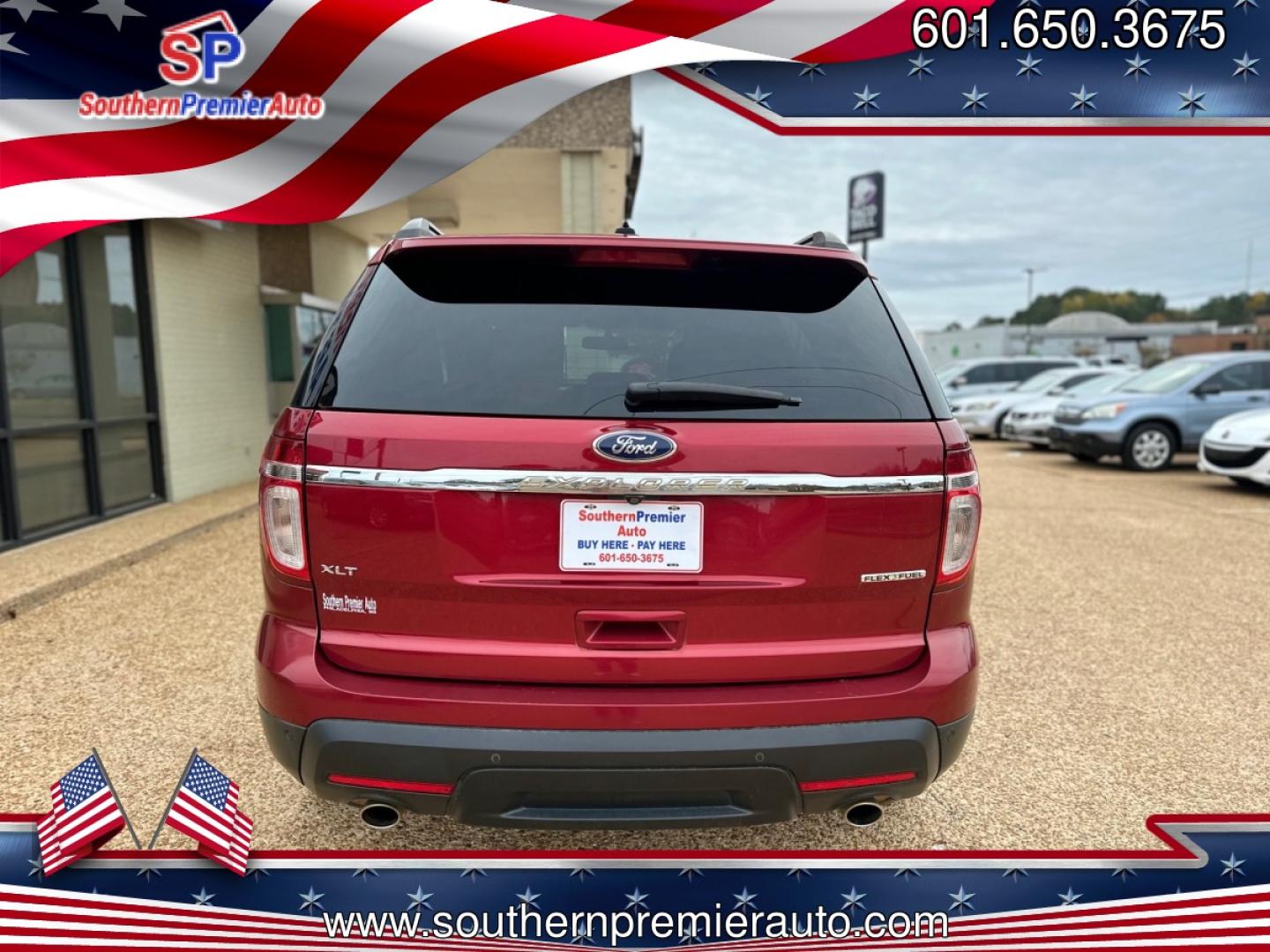 2015 RED FORD EXPLORER XLT (1FM5K7D84FG) , located at 922 W. Beacon St., Philadelphia, MS, 39350, (601) 650-3675, 32.770447, -89.127151 - Photo#4